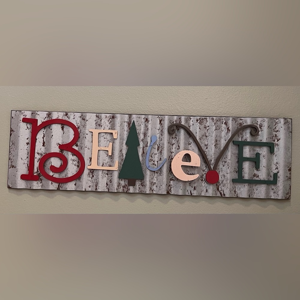 Christmas Believe Sign